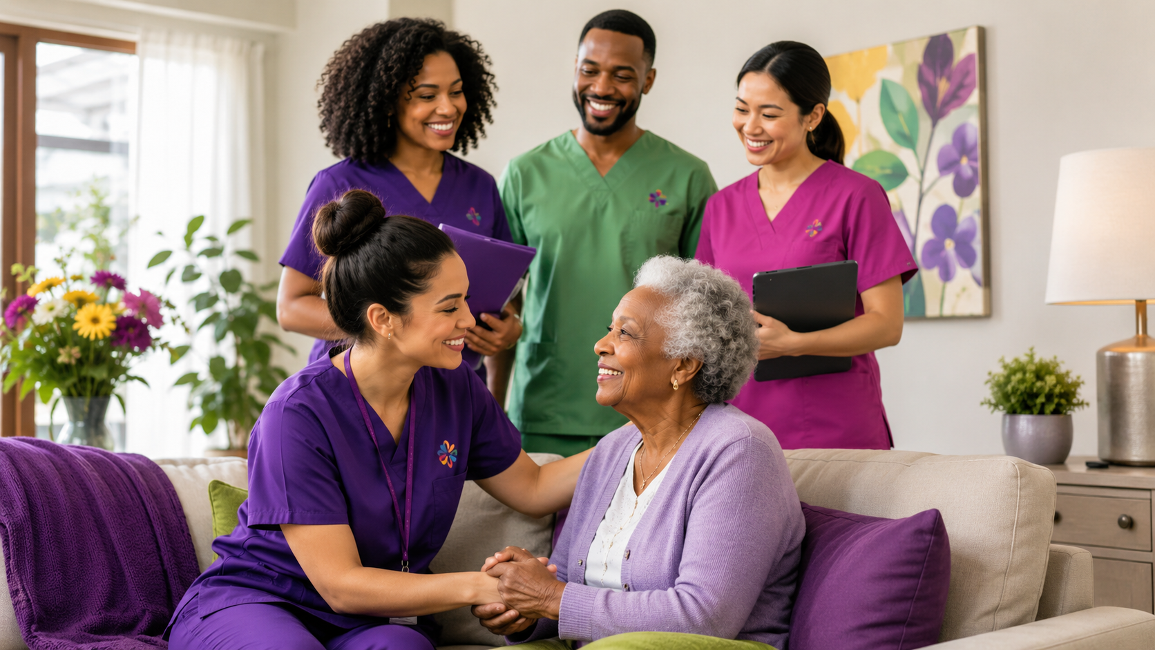 Reassuring professional caregiver - NC home care